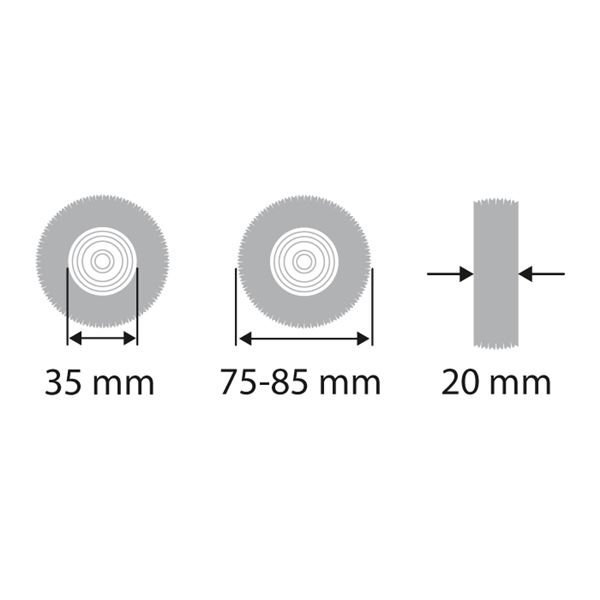 Acél tárcsa átm. 75 mm, drót átm. 0,12 mm