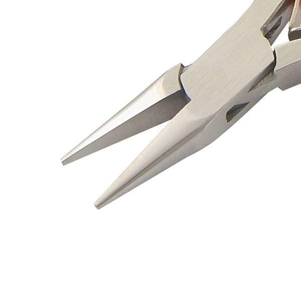 Chain Nose Pliers, size 115 mm, blue PVC handle