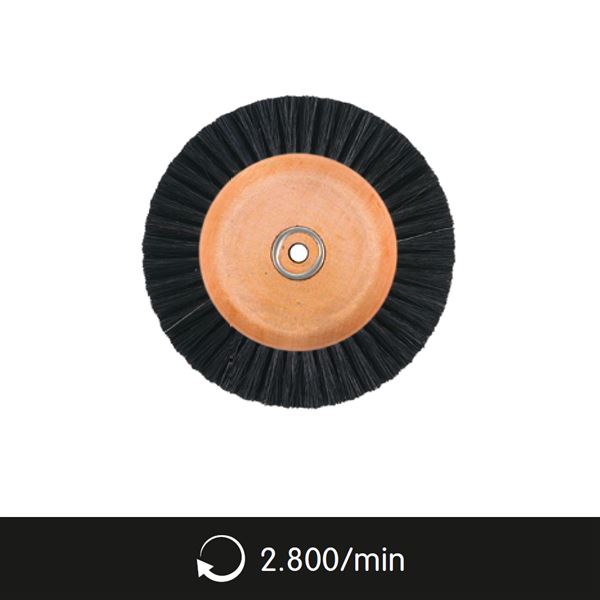 Polírozó kefe kerék 6 soros, átm. 60/100 mm, fekete