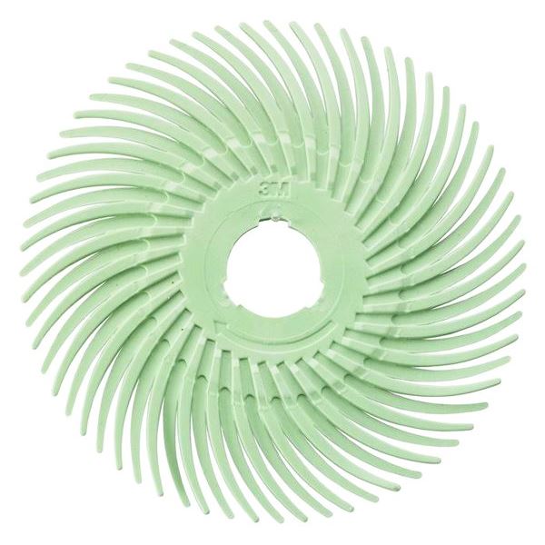 3M Radial Bristle Disc d. 76 mm, Grit 14000/1 Micron (lt. green)