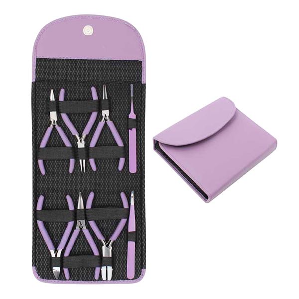 Beader´s Tools Set (8 pcs), Purple