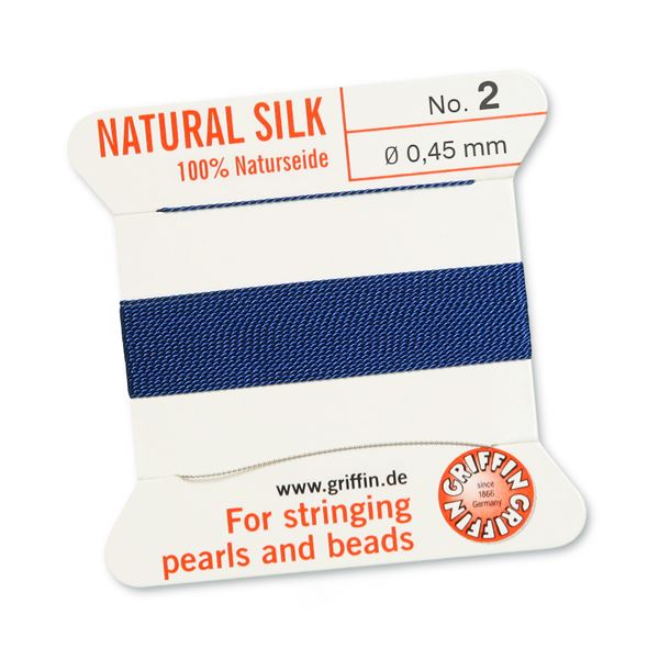 Fűző cérna SÖTÉT KÉK sz.2, átm.  0,45 mm