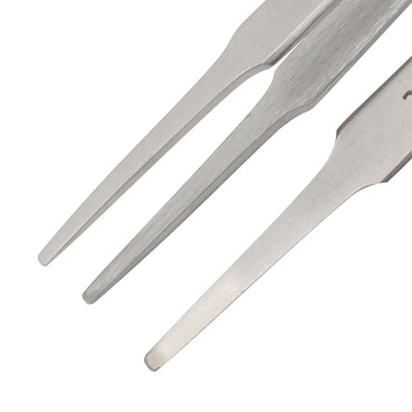 Tweezer No: 2A, Fine Point, Size 120 mm, Made of Anti Magnetic Anti Acid Steel