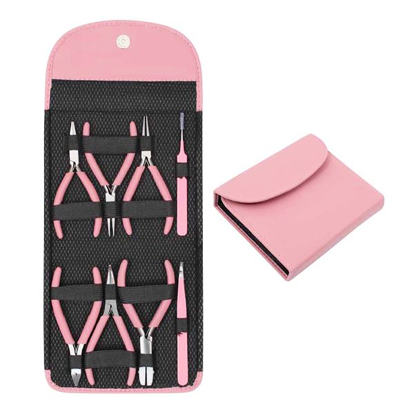 Beader´s Tools Set (8 pcs), Pink