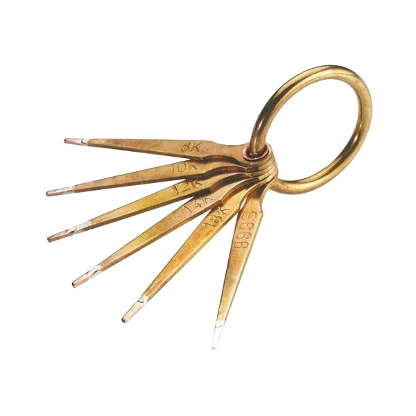Set of Testing Needles for Gold and Silver, 6 pcs
