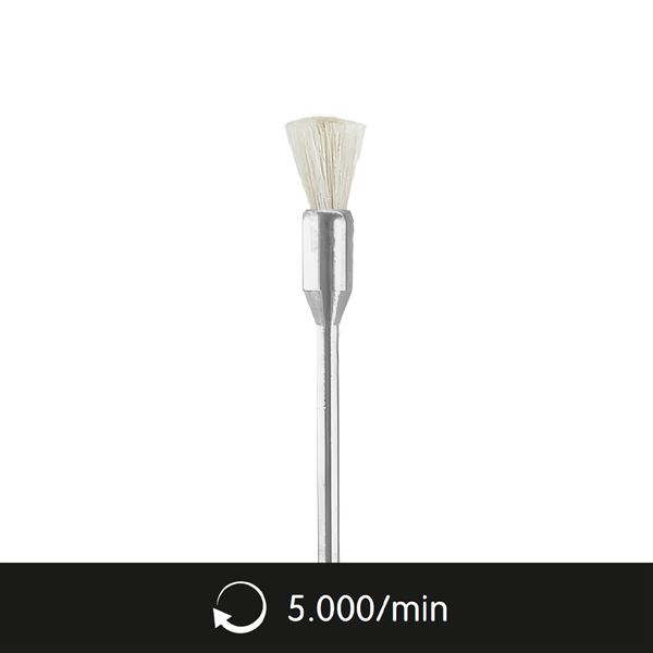 Mini kecskeszőr kefe, szárral szerelt