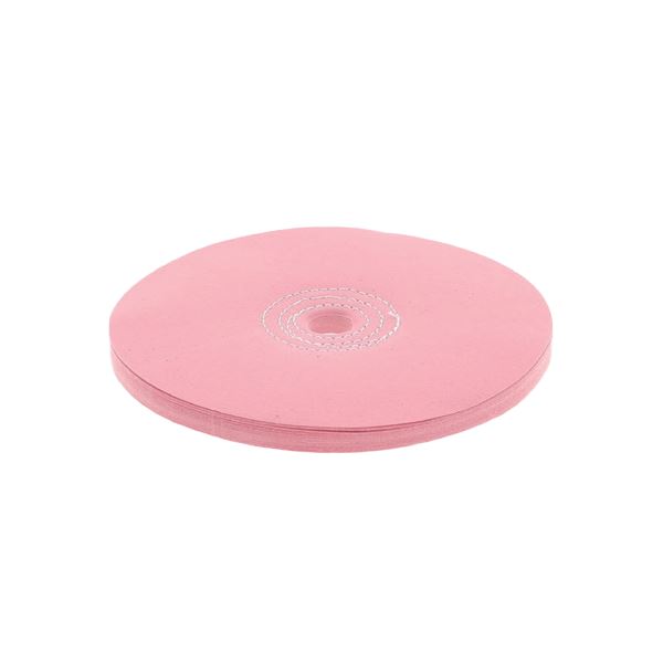 Pink Polishing Buff, Stiched, diam. 80 mm, 25 ply