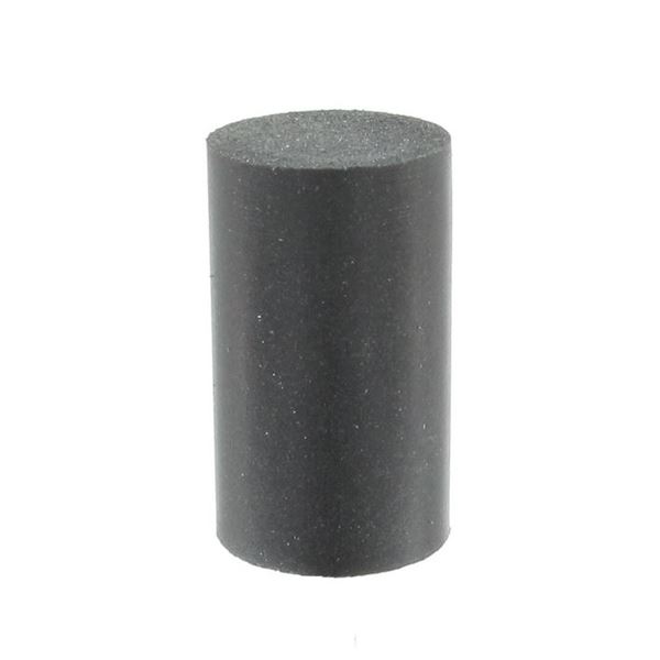 Szilikon henger 12x20 mm, fekete, közepes