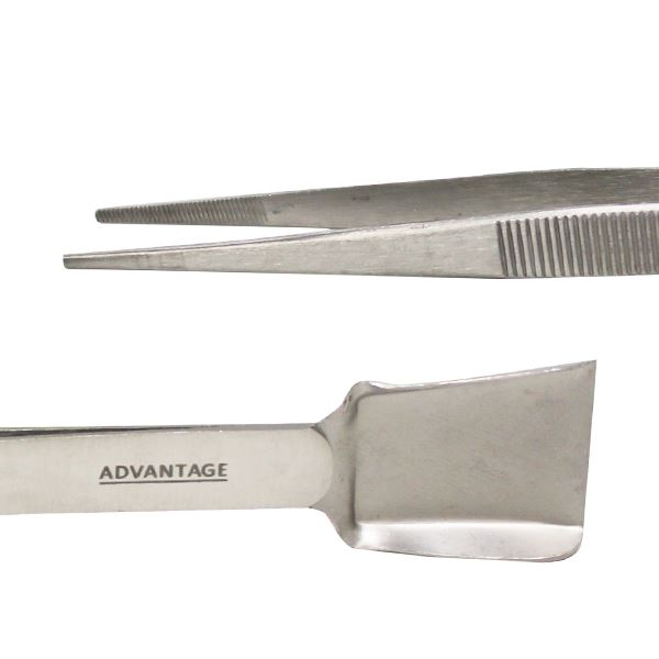 Diamond Tweezer with Shovel/Scoop/Tray, 160 mm