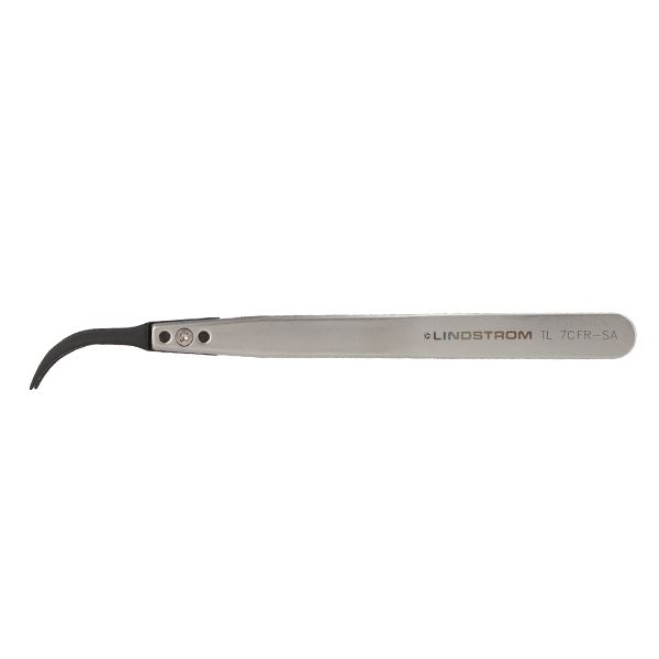High Precision Tweezer with Carbon Fibre Tips Lindström TL 7CFR-SA, 130 mm