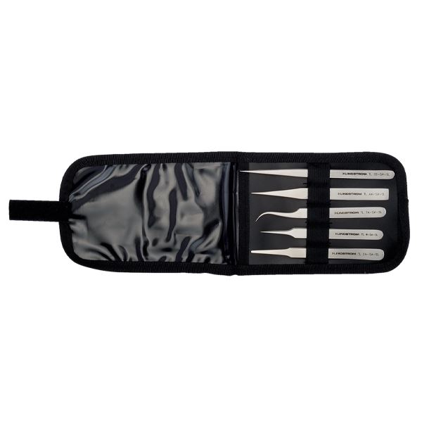 Precision Tweezers Set Lindström, 5 pcs