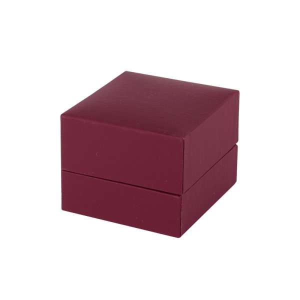 IDA Ring Jewellery Box - Burgundy, 42 x 42 mm