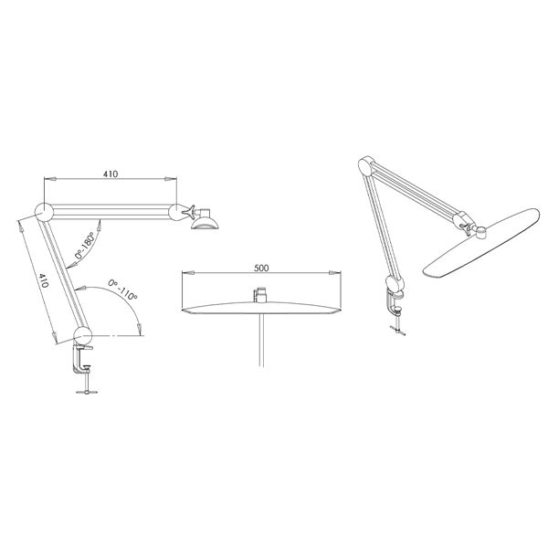 LED asztali lámpa W.Durston