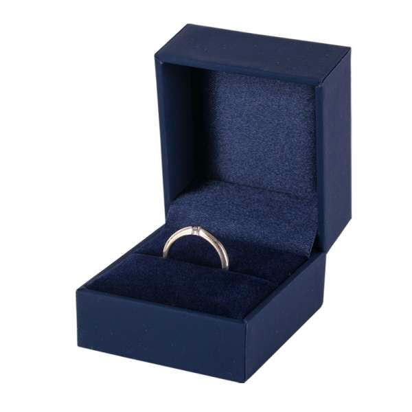 IDA Ring Jewellery Box -Blue, 42x42 mm