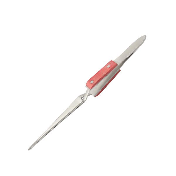 Straight Cross Locking Tweezers Titanium, 170 mm