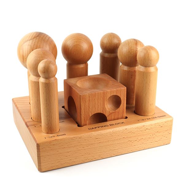Wooden Dapping Set Durston, 7 pcs