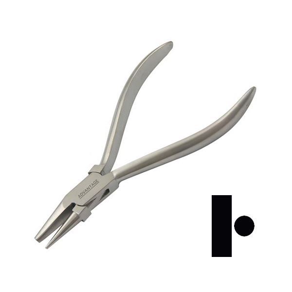 Round & Concave Pliers, 130 mm, Matt Finish